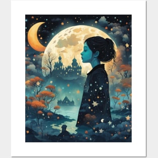 moon girl Posters and Art